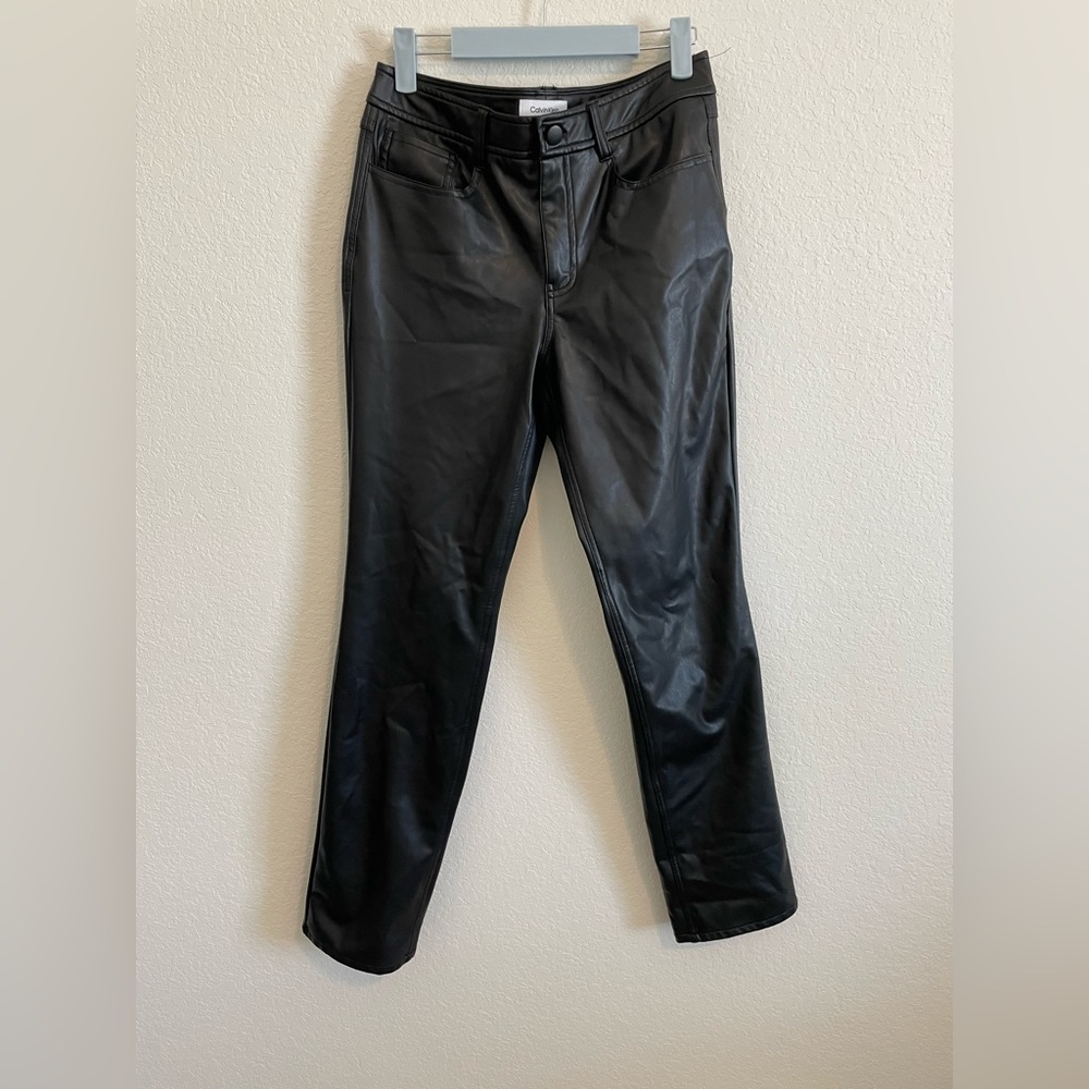 Calvin Klein Vegan Leather Pants